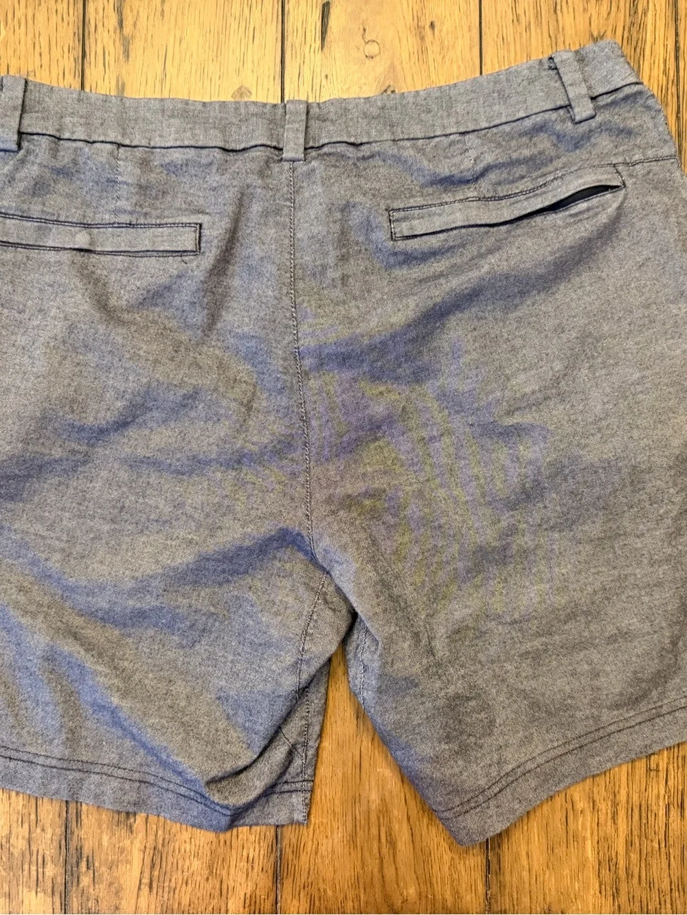 Lululemon Men’s Commission Shorts  Gray Chambray Size 34 8”